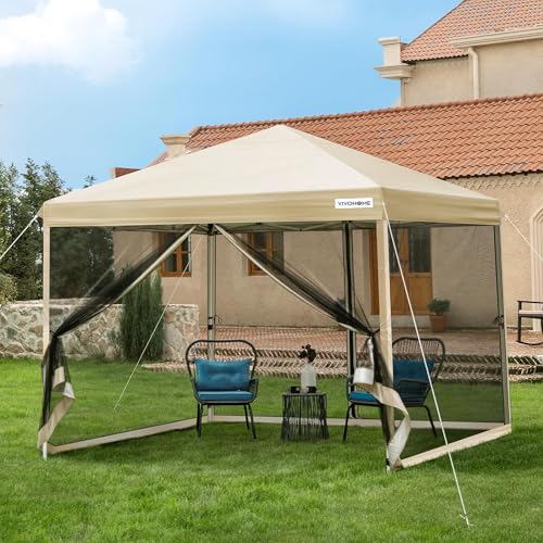 VIVOHOME 2,4 x 2,4m Pavillon Outdoor...