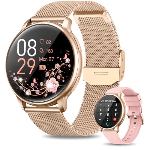 RUXINGX Smartwatch Damen mit Telefonfunktion...