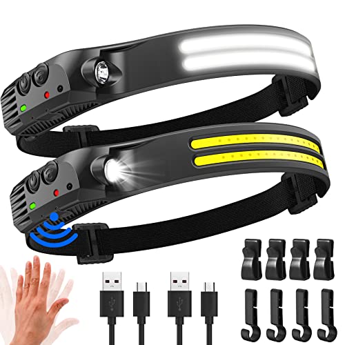 Stirnlampe LED Wiederaufladbar,2000 Lumens...
