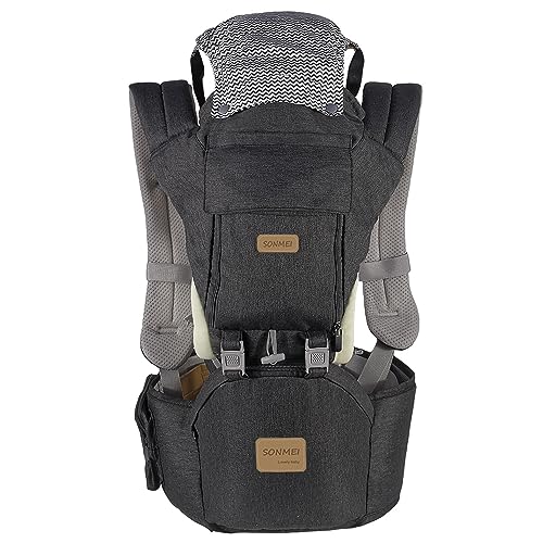 Ergonomische Babytrage mit Hüftsitz, um 360...