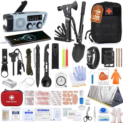 Gemmac Survival Kit mit Erste Hilfe Set, 140...