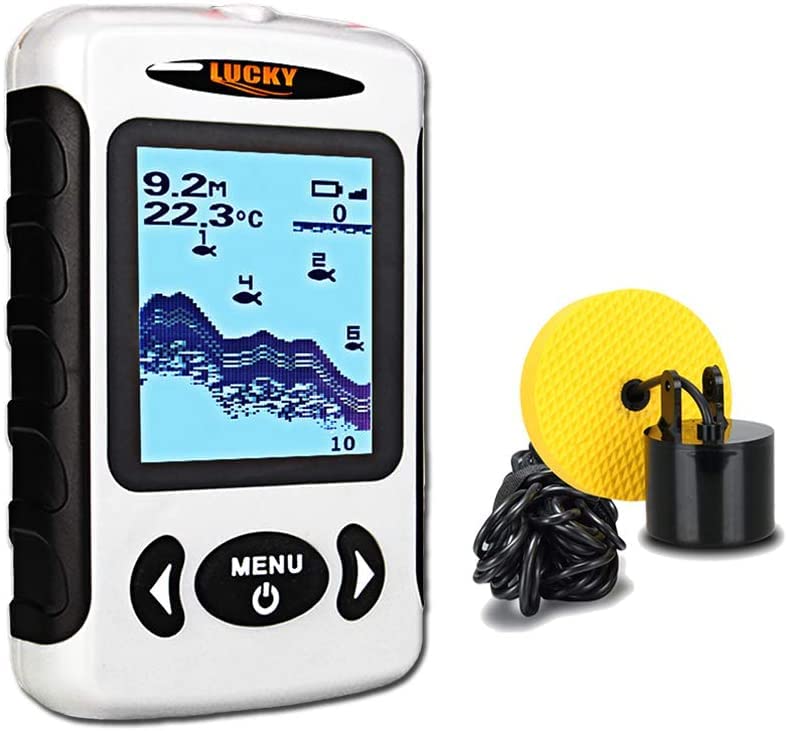 LUCKY Echolot Fischfinder Tragbar Draht...
