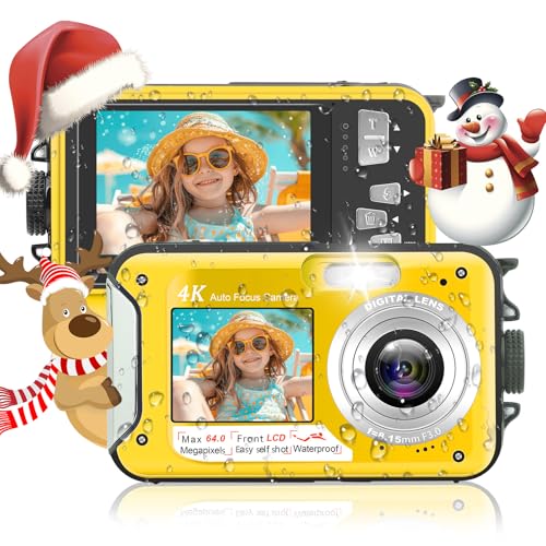 Digitalkamera, Yixinxin 4K Unterwasserkamera,...