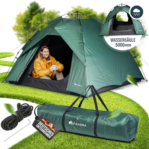 Vulnora Pop Up Zelt 4 Personen - Wasserdicht...