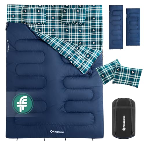 KingCamp Doppelschlafsack Winter Schlafsack 2...