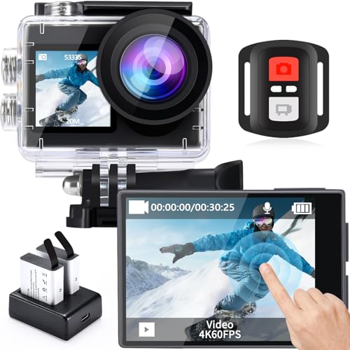 Icefox Action Cam 4K 60FPS 20MP,...