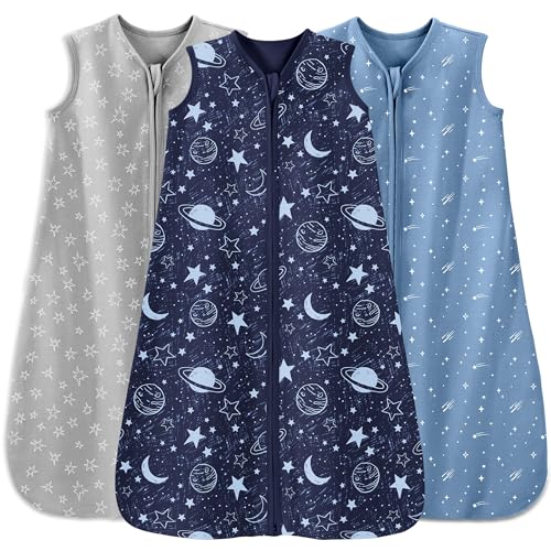 Unnivoll 3er Pack Schlafsack Baby Sommer 0.5...