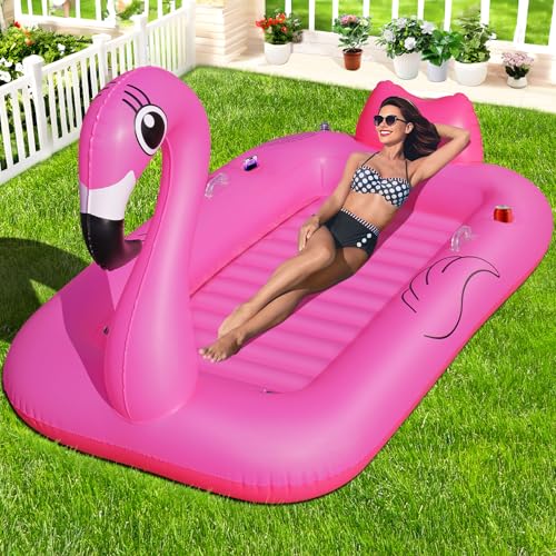 DeeprBling Luftmatratze Pool Flamingo, Große...