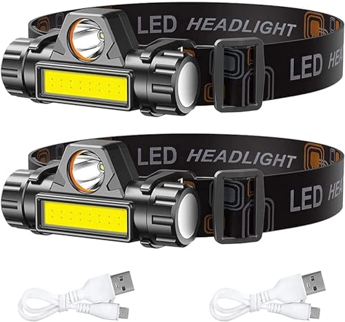 CREADY® Pack 2 Stirnlampe LED...