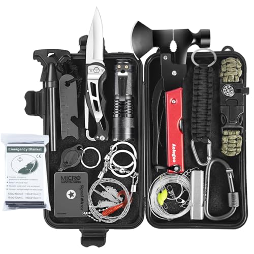 Survival Kit 30 in 1, Außen Notfall Survival...