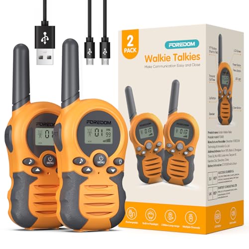 FOREDOM Wiederaufladbare Walkie Talkies für...