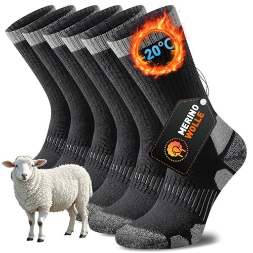 Niorasen Merino Wandersocken Herren Damen,...