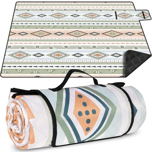 GLOSKIN Picknickdecke, 200 × 200 cm...