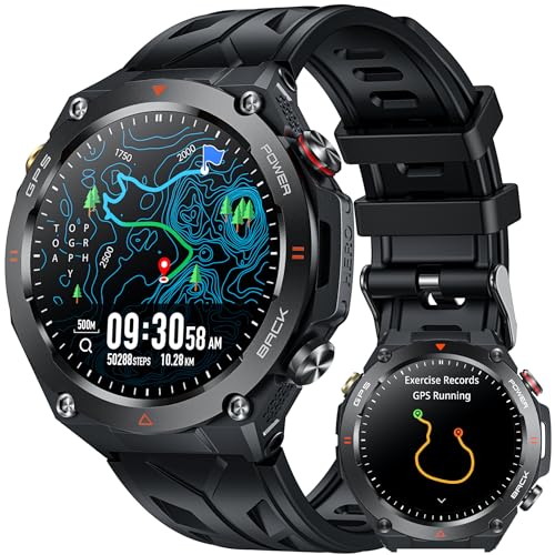 GPS Smartwatch Herren Fitnessuhr Armbanduhr:...