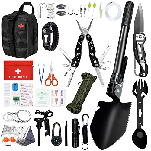 NIQIAO Survival Kit, 43 in 1 Outdoor...