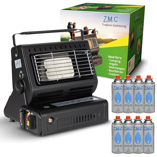 Z.M.C 2-in-1 Tragbare Keramik Gasheizung und...