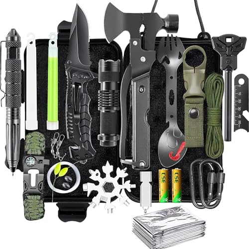 21 in 1 Survival Kit, Outdoor Ausrüstung,...