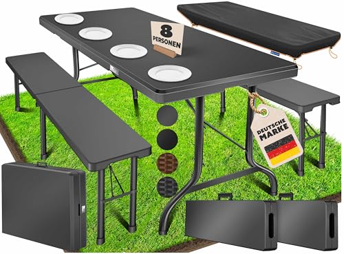 KESSER® Bierzeltgarnitur 3-teilig Set Tisch...