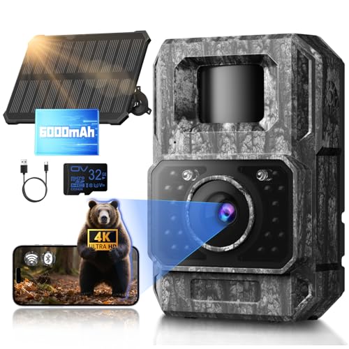 MAXDONE Wildkamera Solar WLAN mit...