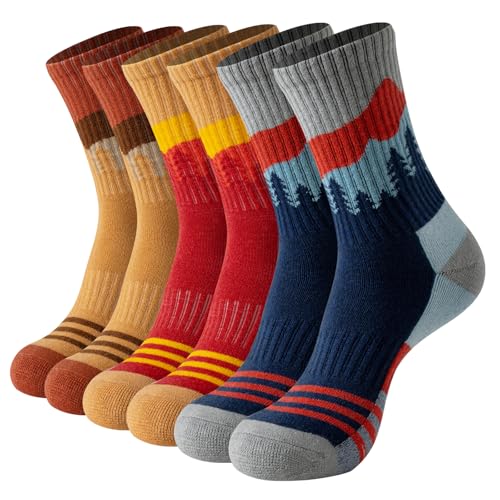 BONANGEL Merino Wandersocken Damen Dicke...