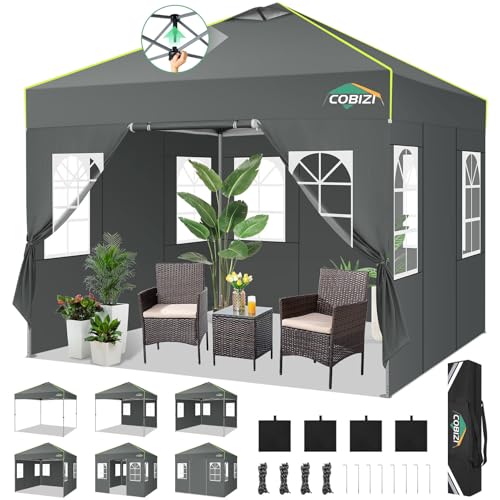 COBIZI Faltpavillon 3x3 Pop Up Pavillon...