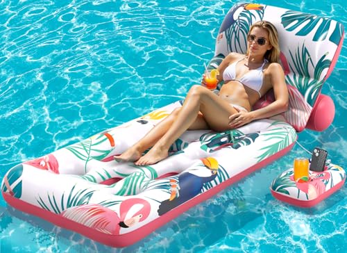 LUVTOY Luftmatratze Pool mit Einstellbarer...