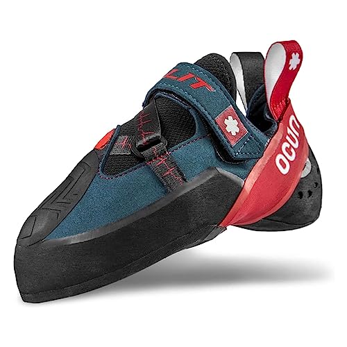 Ocun Bullit Kletterschuhe, Petrol-red, UK 8,5