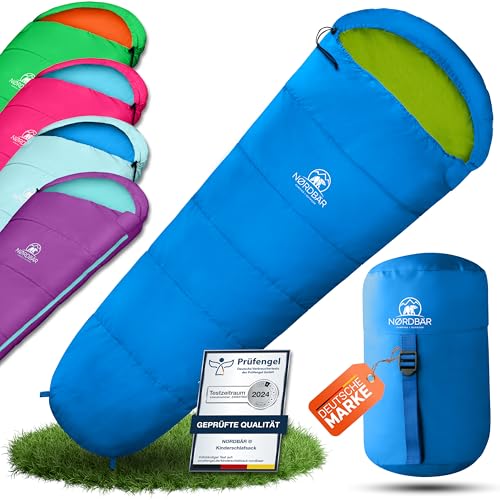 NORDBÄR® Kinderschlafsack für Jungs &...