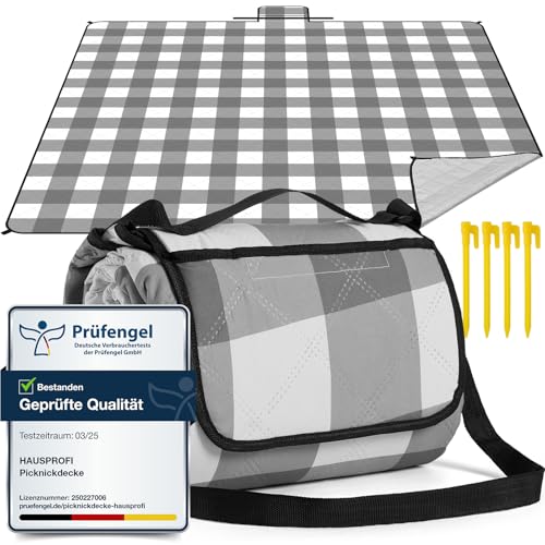 HAUSPROFI Picknickdecke 200x200cm,...