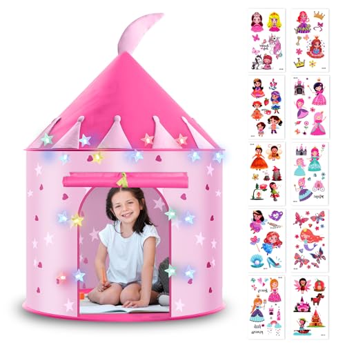 HOTUT Kinder Spielzelt, Prinzessin Zelt Rosa,...