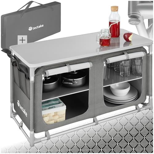 tectake® Camping Küche, Campingschrank...