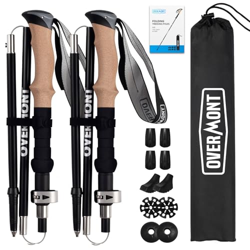 Overmont Wanderstöcke Faltbar Carbon...