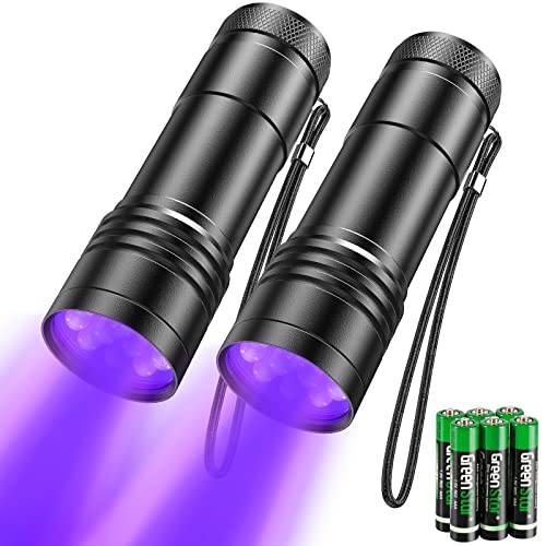 UV Taschenlampe 2 Stück Mini UV Schwarzlicht...