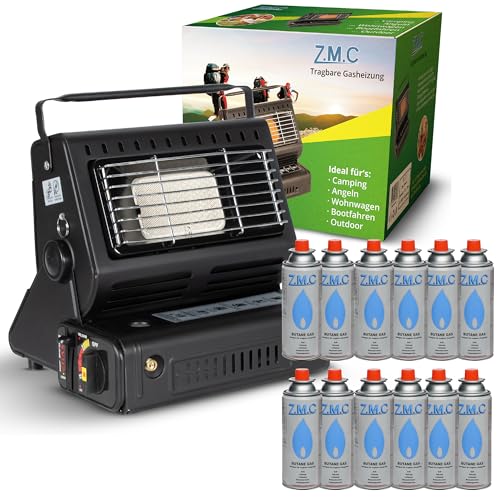 Z.M.C 2-in-1 Tragbare Keramik Gasheizung und...