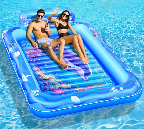 LanBlu Luftmatratze Pool Erwachsene, Wasser...