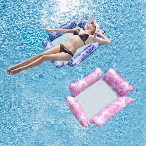 2 Stück Luftmatratze Pool Hängematte,...