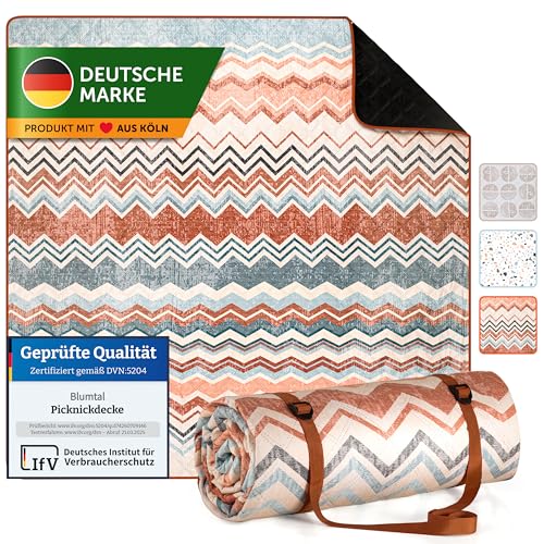 Blumtal Premium Picknickdecke wasserabweisend...