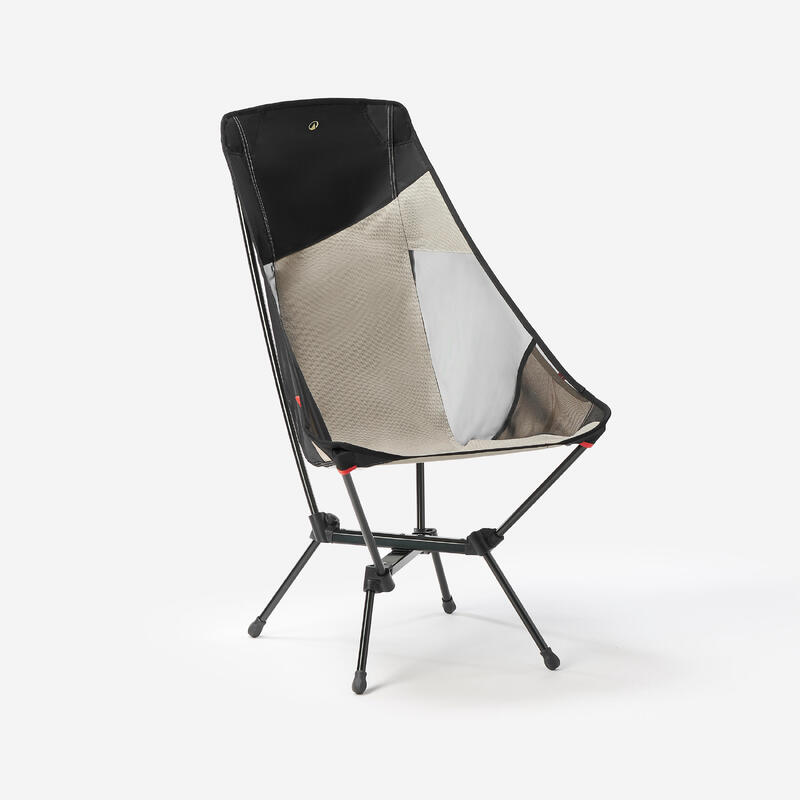 Quechua Campingstuhl niedrig ultrakompakt hohe Rückenlehne 500 L