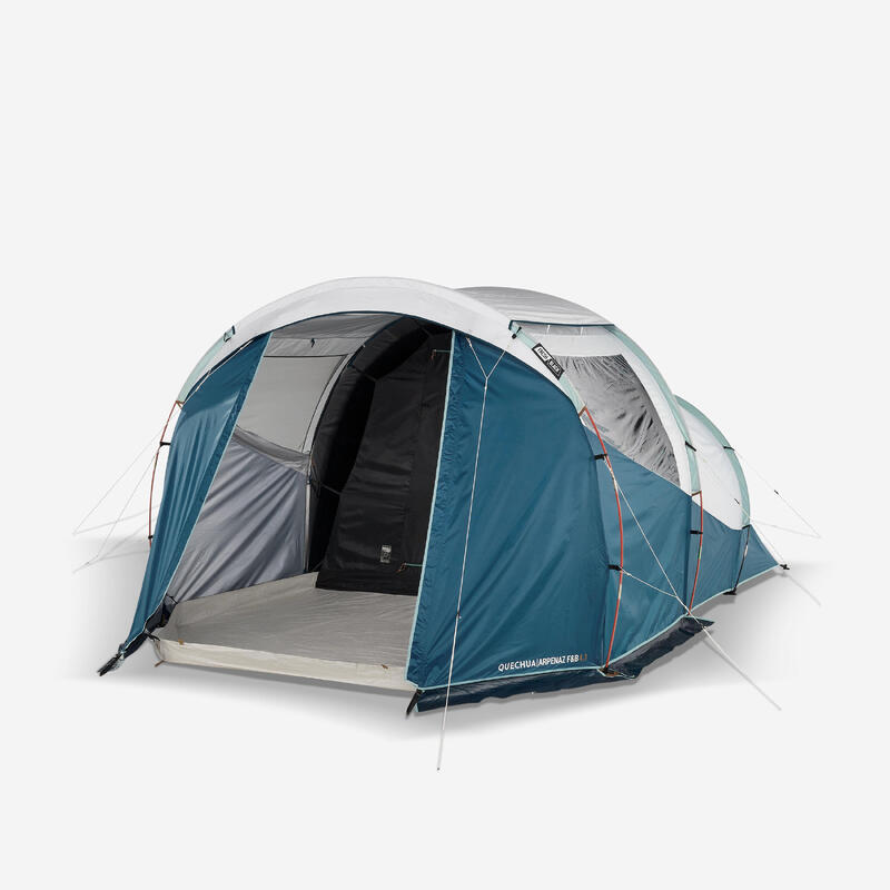 Quechua Familienzelt Stangenaufbau Arpenaz 4.1 Fresh and Black 4 Personen