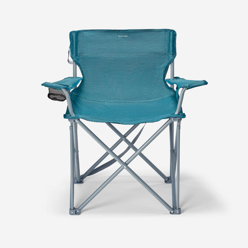 Quechua Campingstuhl faltbar extrabreit bequem Armlehnen Basic