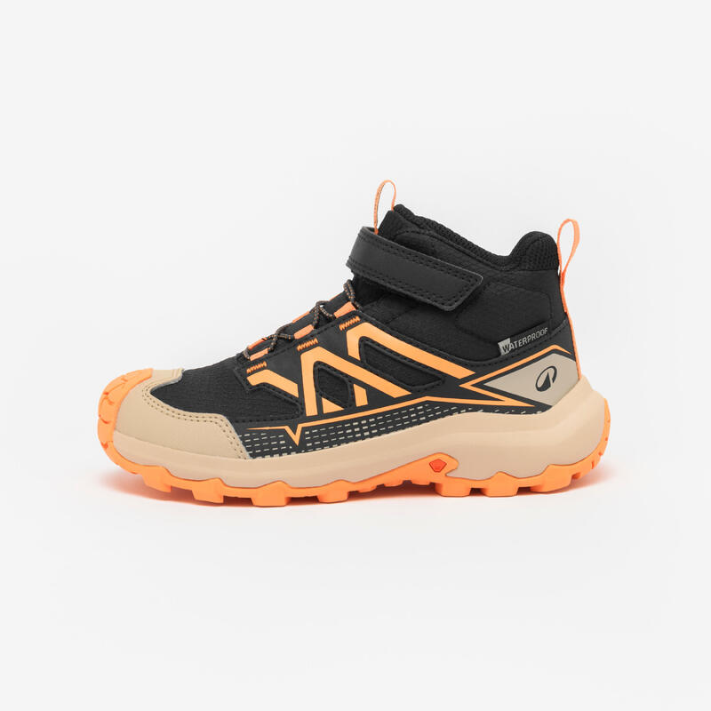 Quechua Wanderschuhe Kinder Gr. 28 bis 34 halbhoch wasserdicht Crossrock orange