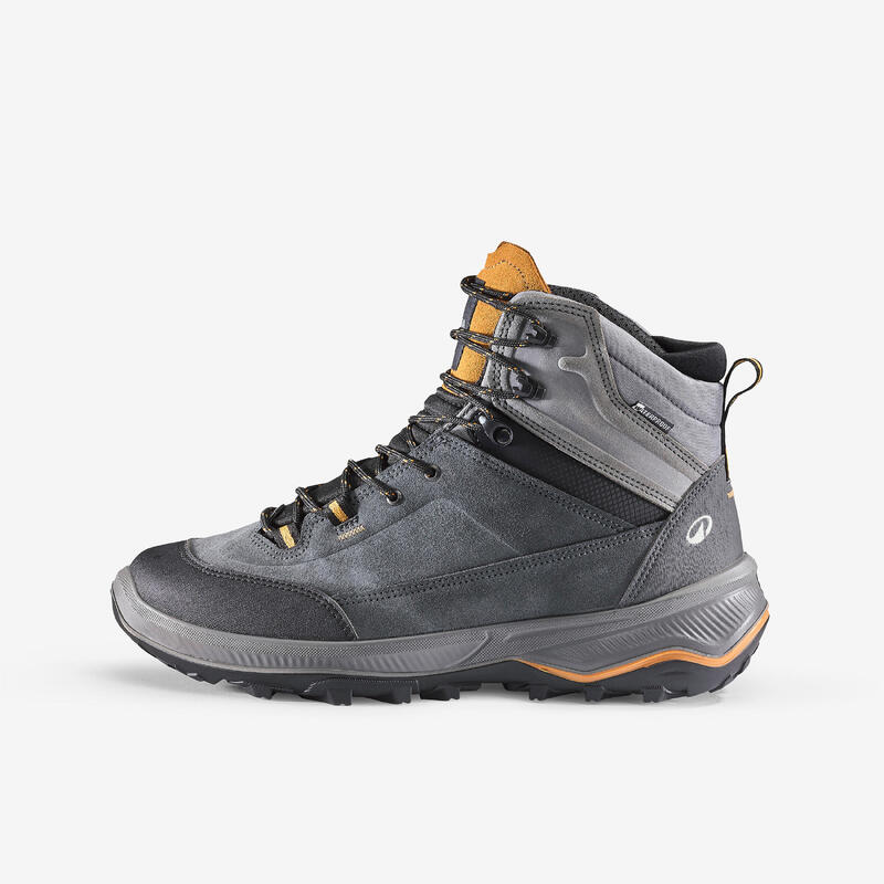 Quechua Trekkingschuhe Herren hoch Leder MT100
