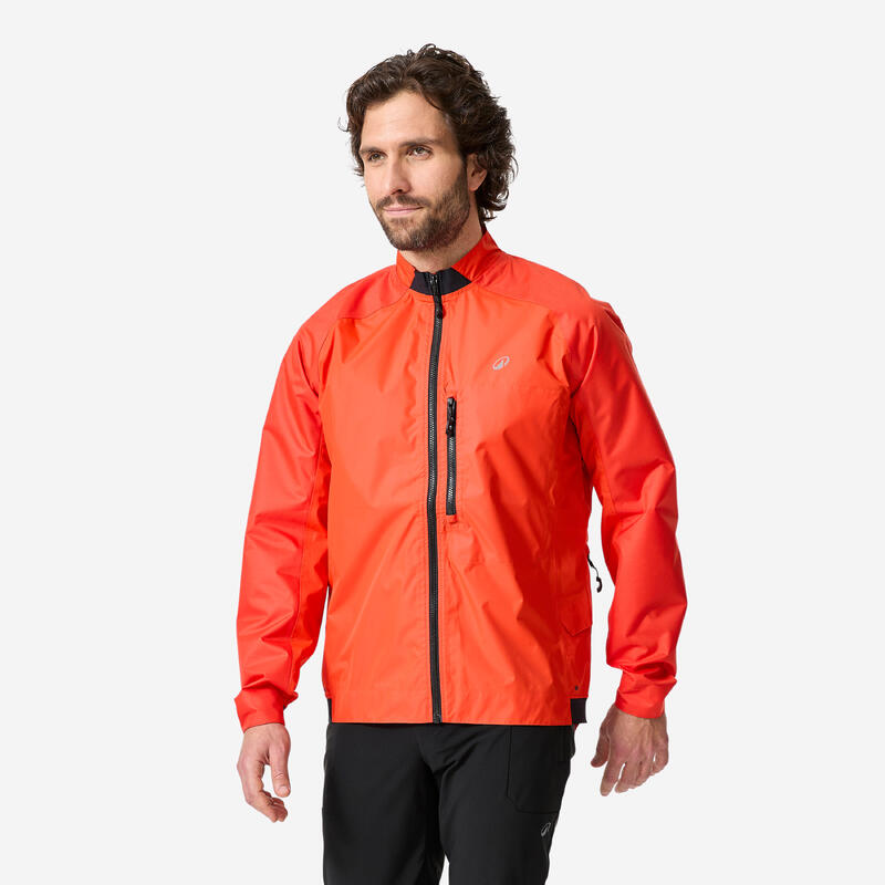 Rockrider Fahrrad Regenjacke MTB ST 500 rot