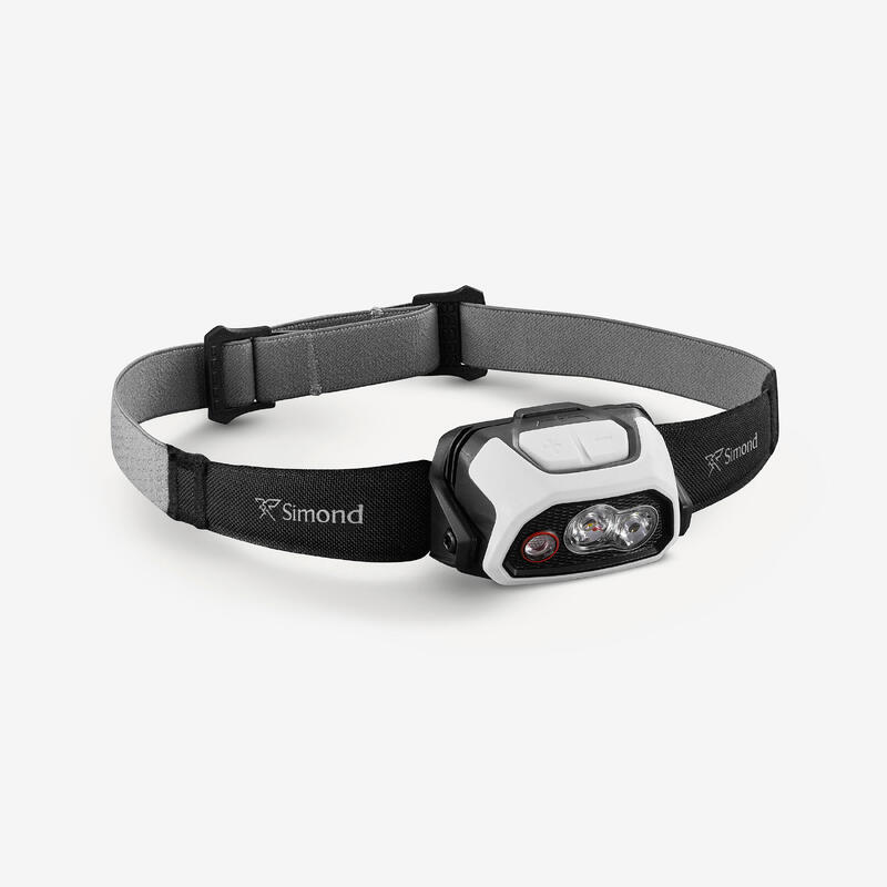 Forclaz Stirnlampe wiederaufladbar 600 Lumen HL900 USB V3
