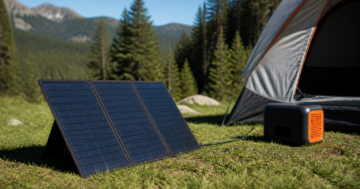 Solarpanel fuer Camping